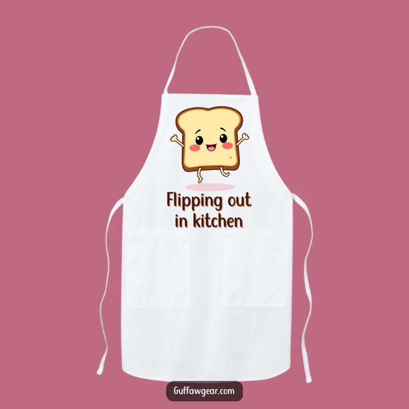 Funny Dancing Toast Apron: Cook Up Some Fun in the Kitchen