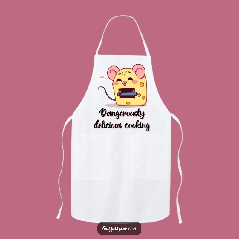 Funny Cheese Mouse Trap Apron - Cook with Giggles and Cheesy Style!
