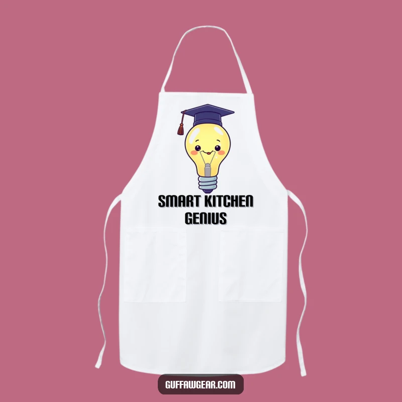 Funny Kawaii Graduation Apron: Smart Chef, Bright Ideas, Humorous Gift