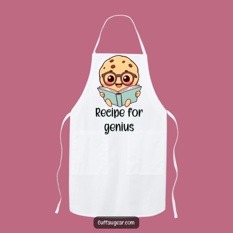 Funny Smart Chef Apron: Intellectual Cookie Character, Great Funny Gift