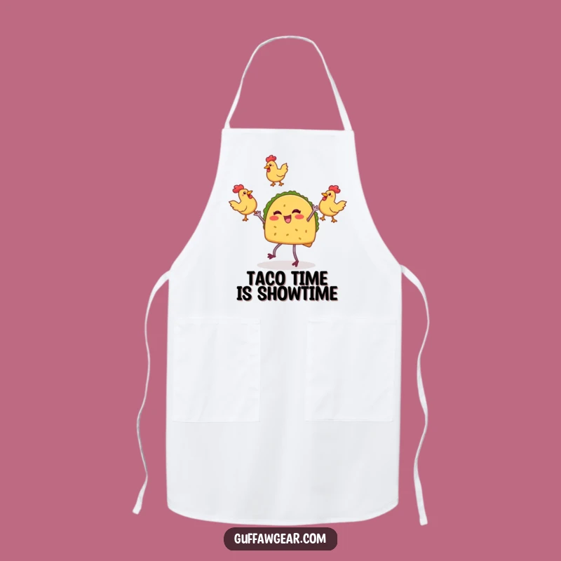 Funny Taco Juggling Apron: Kitchen Fiesta Fun - Hilarious Cooking Gift!