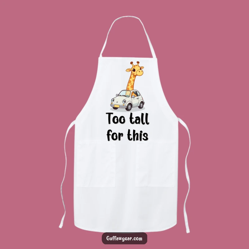 Funny Giraffe Car Fit Apron: Cook with Awkward Charm