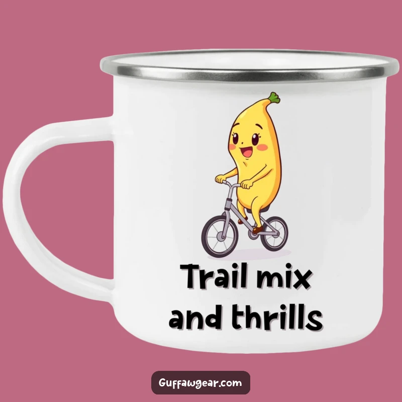Funny Banana Unicycle Camping Mug - Sip Your Adventure Fuel with Joy!