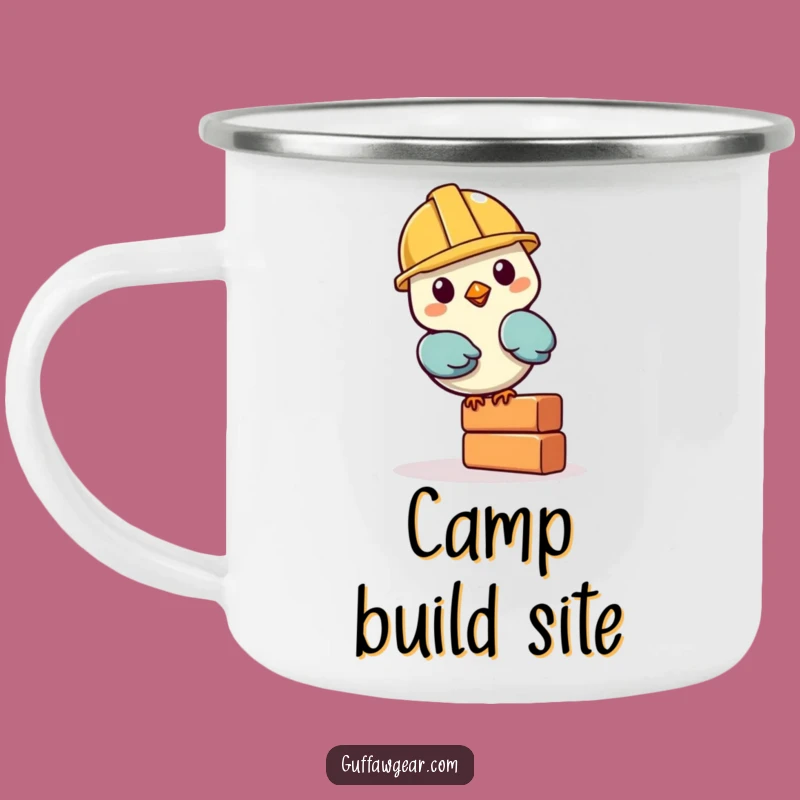 Funny Bird Builder Camping Mug: Durable and Hilarious Outdoor Gift for Adventurers