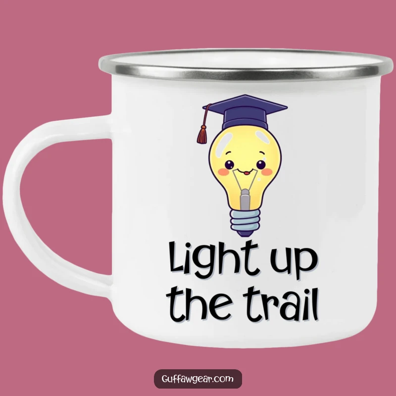 Funny Kawaii Graduation Camp Mug: Bright Ideas, Smart Outdoors, Humorous Gift