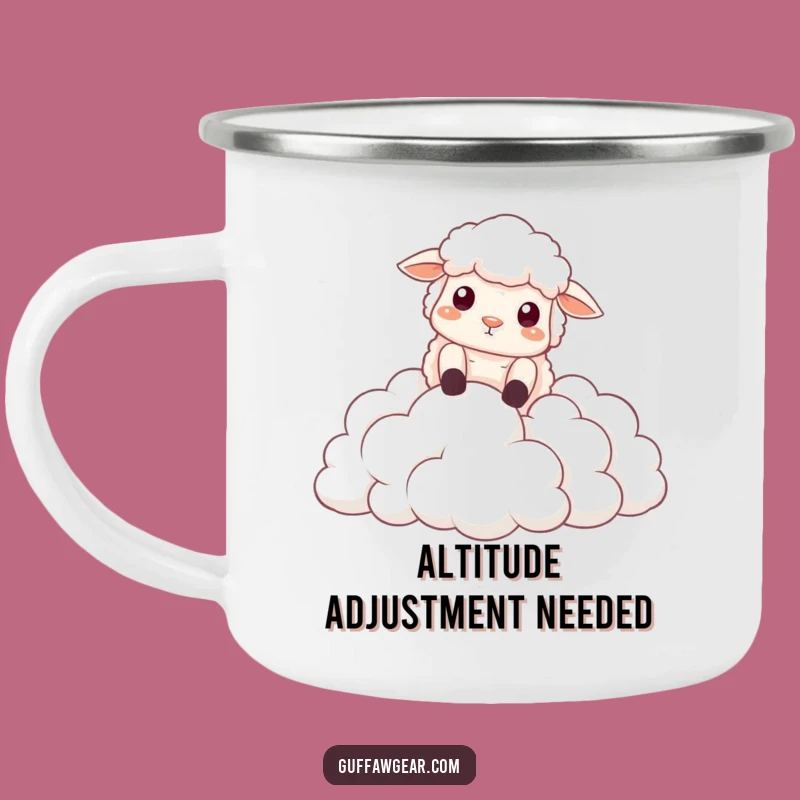 Funny Sheep Cloud Fall Camping Mug: Adventure with Dramatic Style