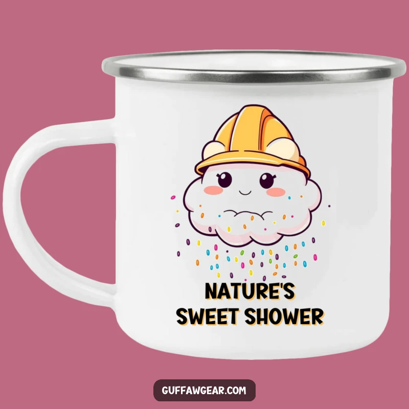 Funny Sprinkle Cloud Camping Mug: Sweet Adventures Await