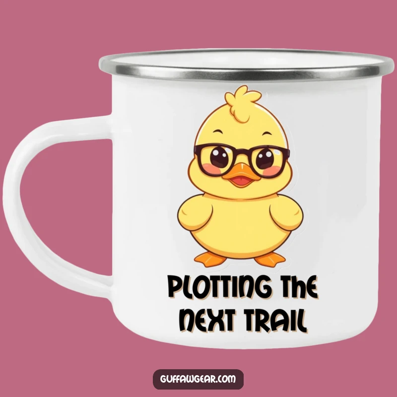 Funny Mischievous Duck Camping Mug: Hilarious Drinkware for Strategic Adventures