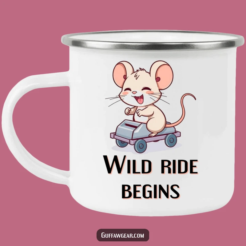 Funny Mouse Trap Camper Mug: Giggling Techie Outdoor Companion