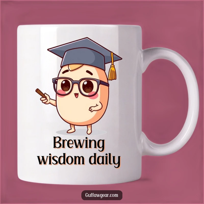 Funny Educated Food Mug: Character's Lecture Style, Perfect Funny Gift for Graduates