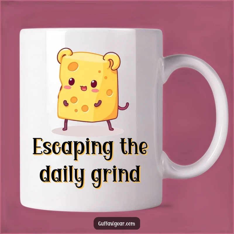 Funny Cheese Escape Mug: Hilarious Funny Gift for Cheese Lovers!