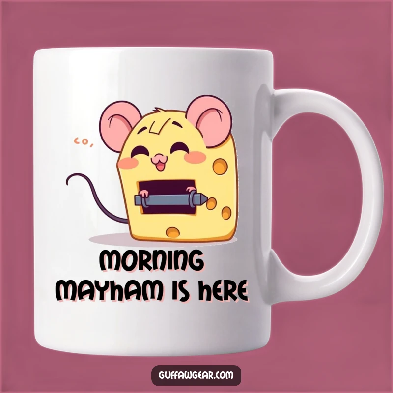 Funny Cheese Mouse Trap Mug - Hilarious Foodie Gift for Cheese Lovers