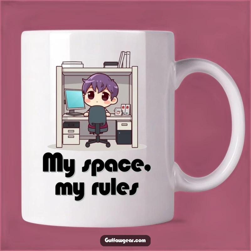 Funny Cubicle Struggle Mug: Hilarious Office Space Gag Gift