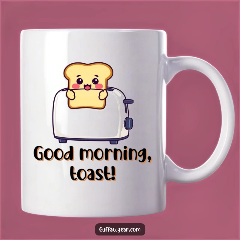 Funny Toast Surprise Mug: Morning Jolt Fun - Perfect Funny Gift for Breakfast Lovers!