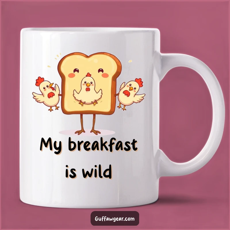 Funny Toast Juggling Mug: A Hilarious Gift for Breakfast Lovers