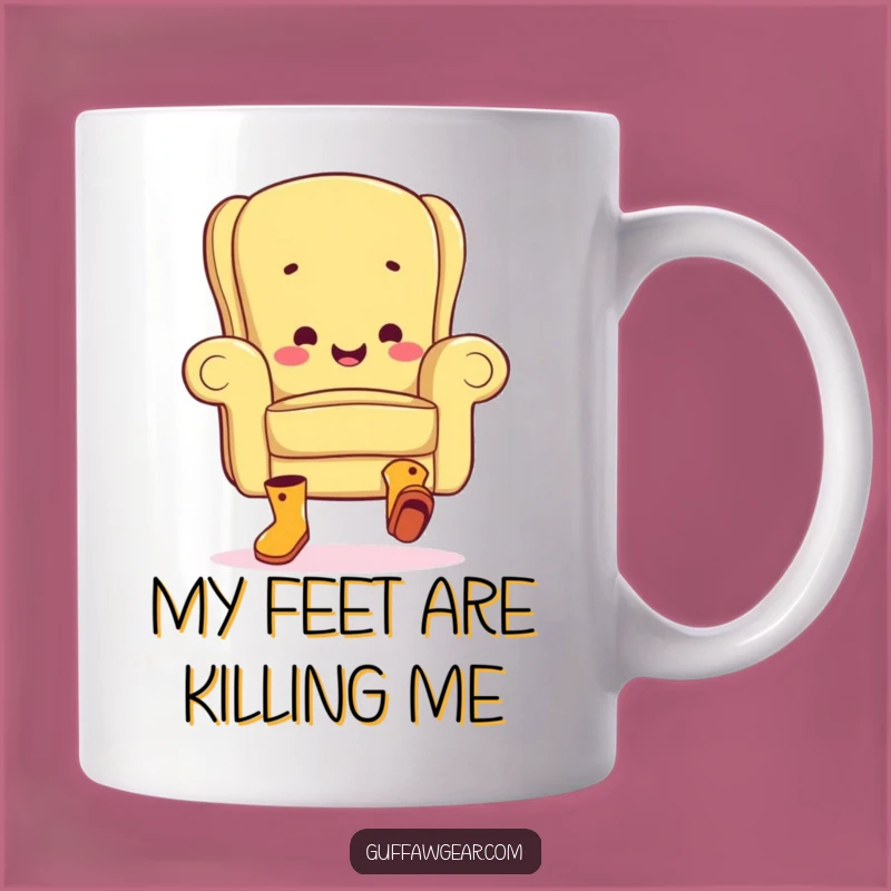 Funny Armchair Jig Mug: A Comfy Couch's Hilarious Dance Moves - Perfect Gift