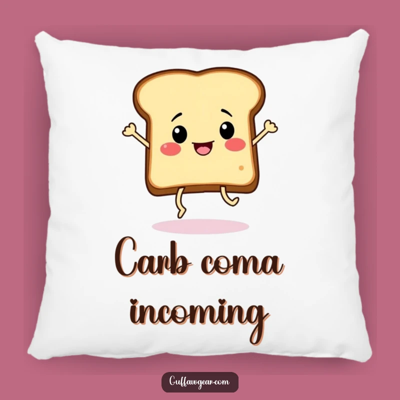 Funny Dancing Toast Pillow: Cozy Comfort with a Side of Breakfast Fun