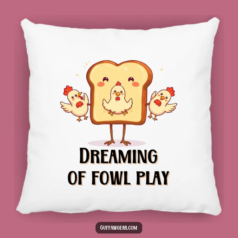 Funny Toast Juggling Pillow: Couch Comfort with a Side of Chuckles