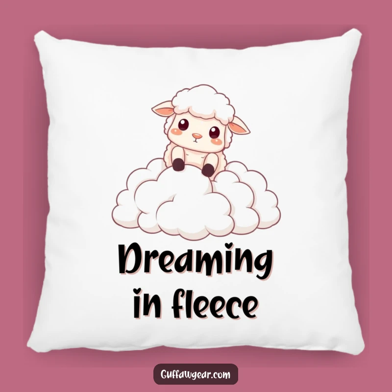 Funny Sheep Cloud Fall Pillow: Comfy Decor for Dramatic Dreamers