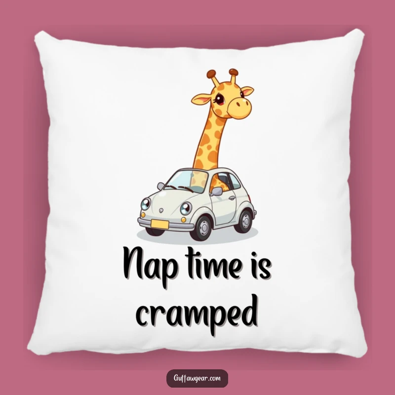 Funny Giraffe Car Fit Pillow: Cozy Comfort for the Awkwardly Tall