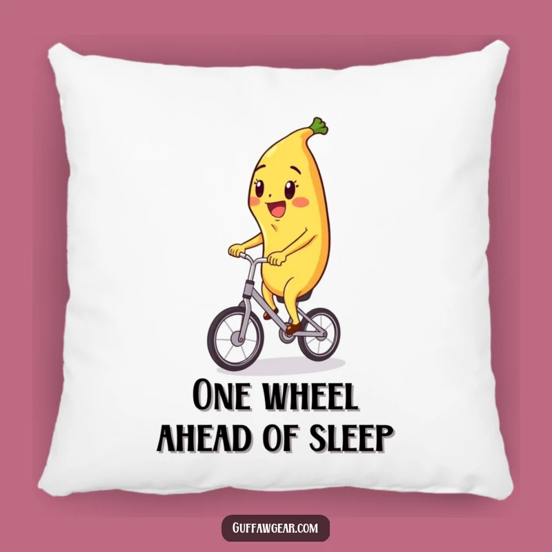 Funny Banana Unicycle Pillow - Cozy Comfort with a Hilarious Fruity Twist