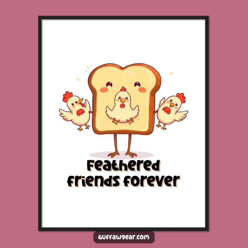 Funny Toast Juggling Digital Art: Instant Absurdity for Your Walls