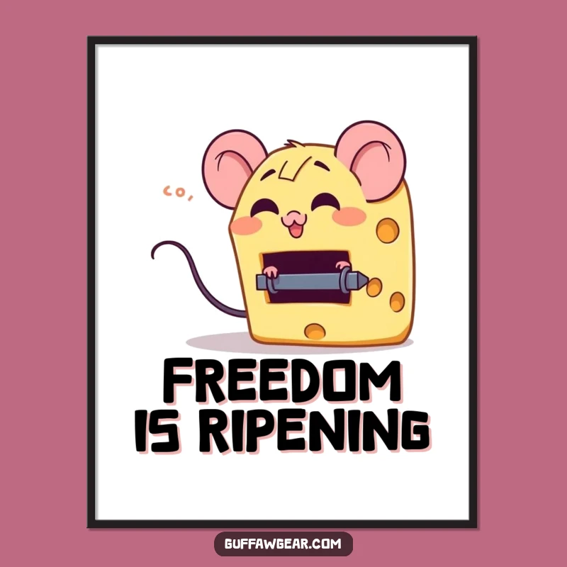 Funny Cheese Mouse Trap Digital Art - Instant Download for Hilarious Decor