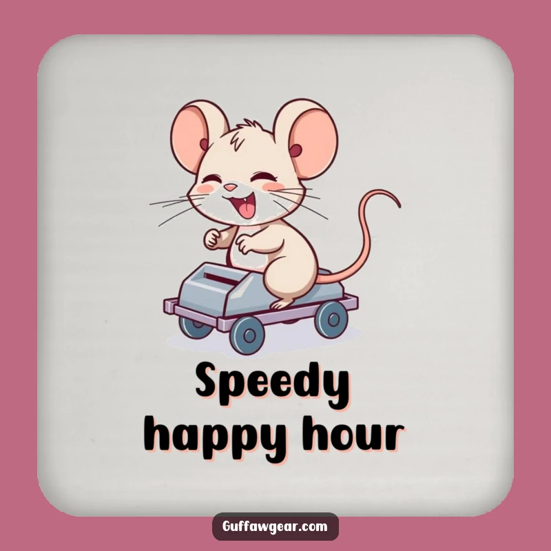 Funny Mouse Trap Coaster: Giggling Computer Mouse Drink Protector
