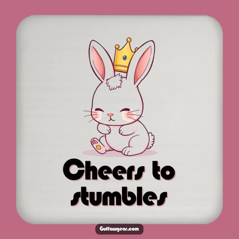 Funny Rabbit Coaster Set: Royal Tripper Protection, Best Funny Gift