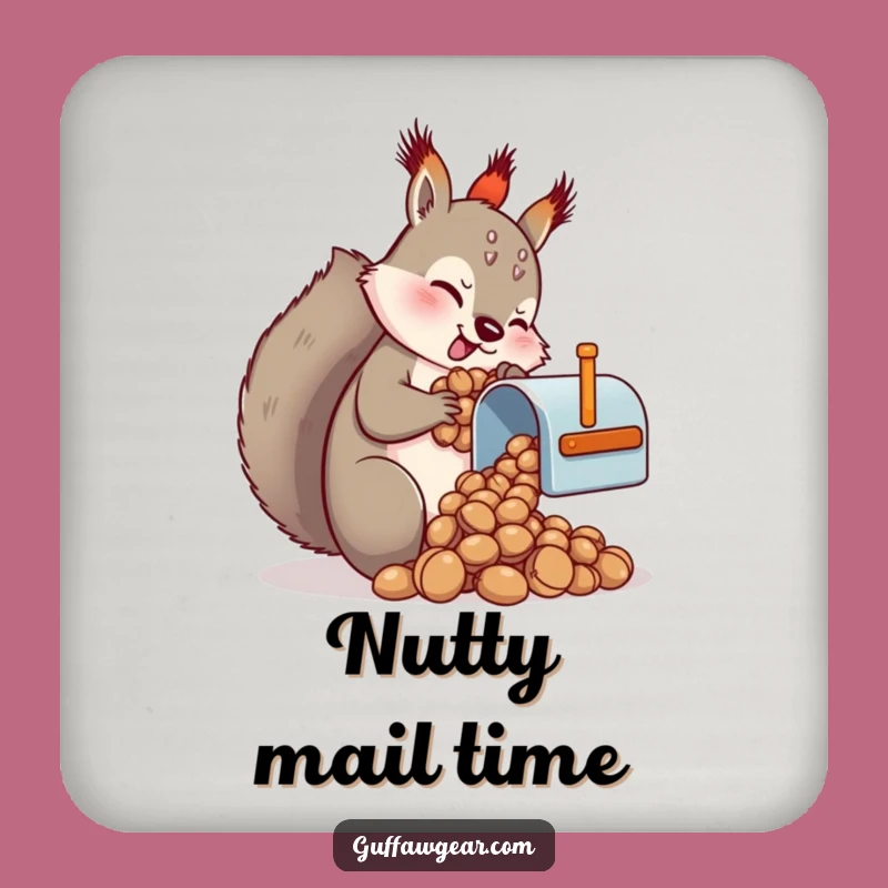 Funny Squirrel Mailbox Nuts Coaster - Hilarious Table Protector Gift