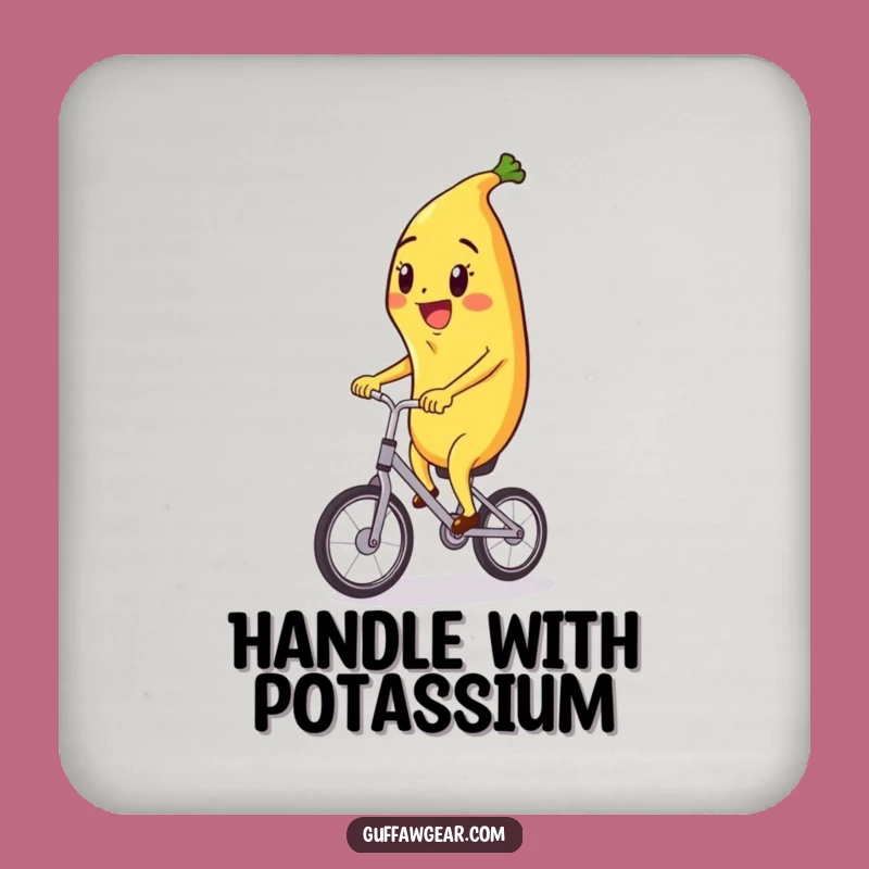 Funny Banana Unicycle Coaster - Protect Surfaces with Fruity Flair!