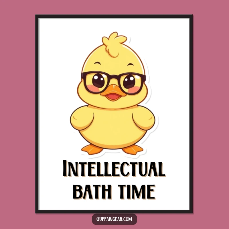 Funny Mischievous Duck Poster: Hilarious Wall Art for Strategic Decor