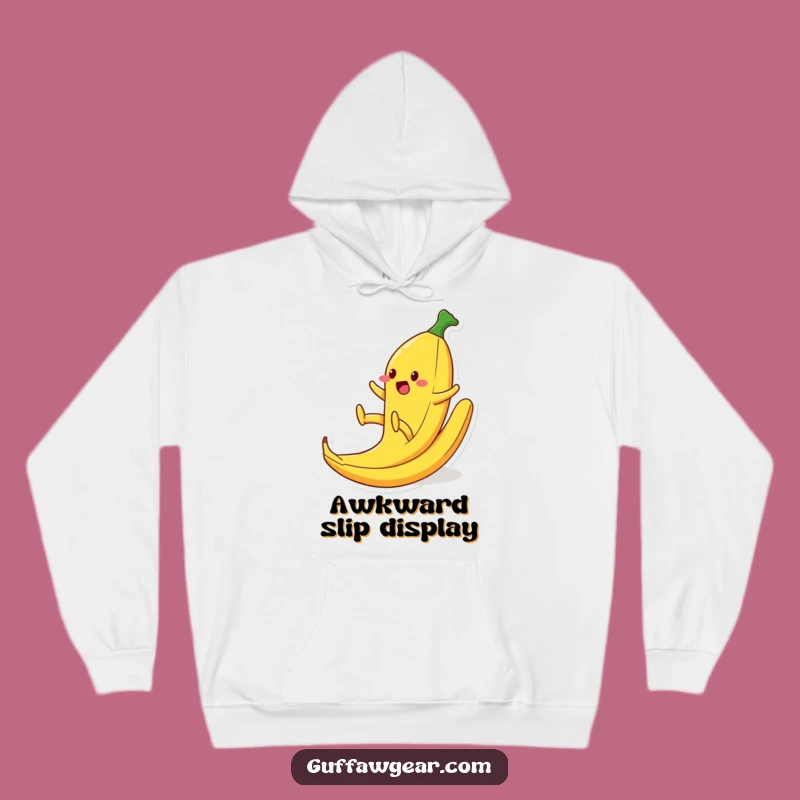 Funny Food Character Banana Peel Fail Hoodie: Cozy Comedic Wearable Art