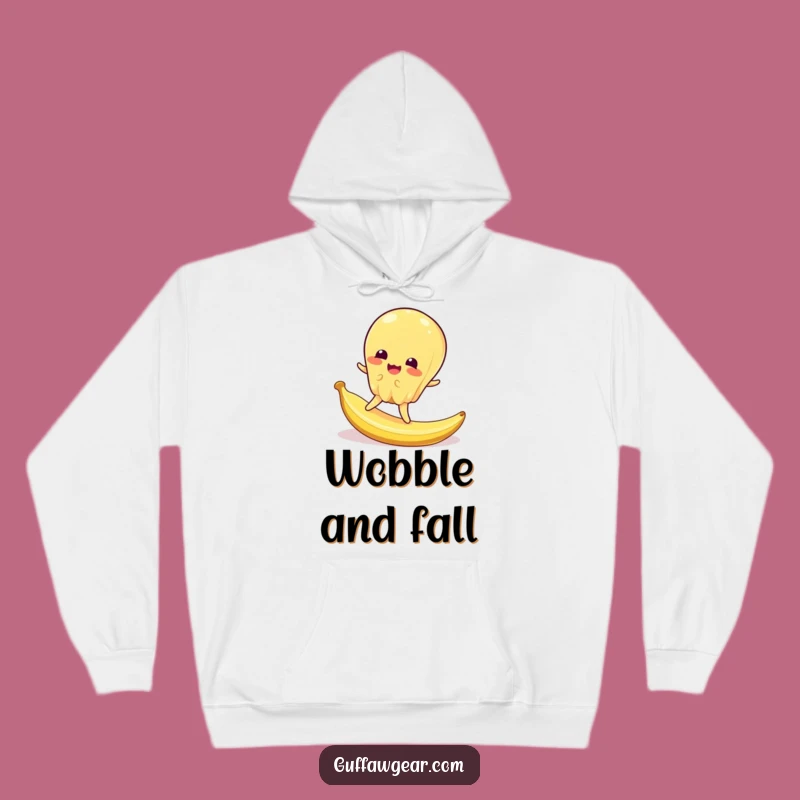 Cozy Funny Jelly Hoodie: Slipping Fun Design - Warm & Hilarious Gift!