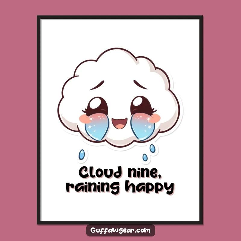 Free Printable Wall Art: Joyful Cloud Tears - Emotional Art