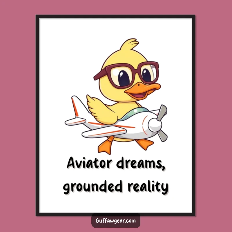 Funny Free Printable Wall Art: Duck Pilot's Flight School - Downloadable Decor!