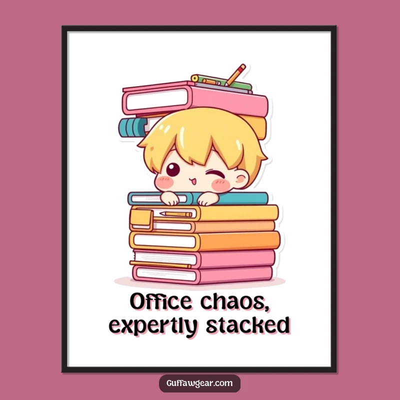 Funny Free Printable Wall Art: Office Supply Balance Act, Hilarious Downloadable Decor