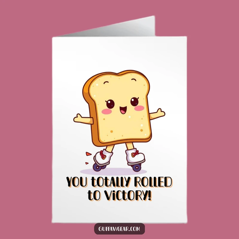 Free Printable Congrats Card: Skating Toast, Funny DIY Downloadable Gift for Wins