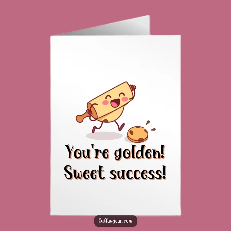 Free Printable Congrats Card: Rolling Pin Chase, Ideal Funny Downloadable Gift