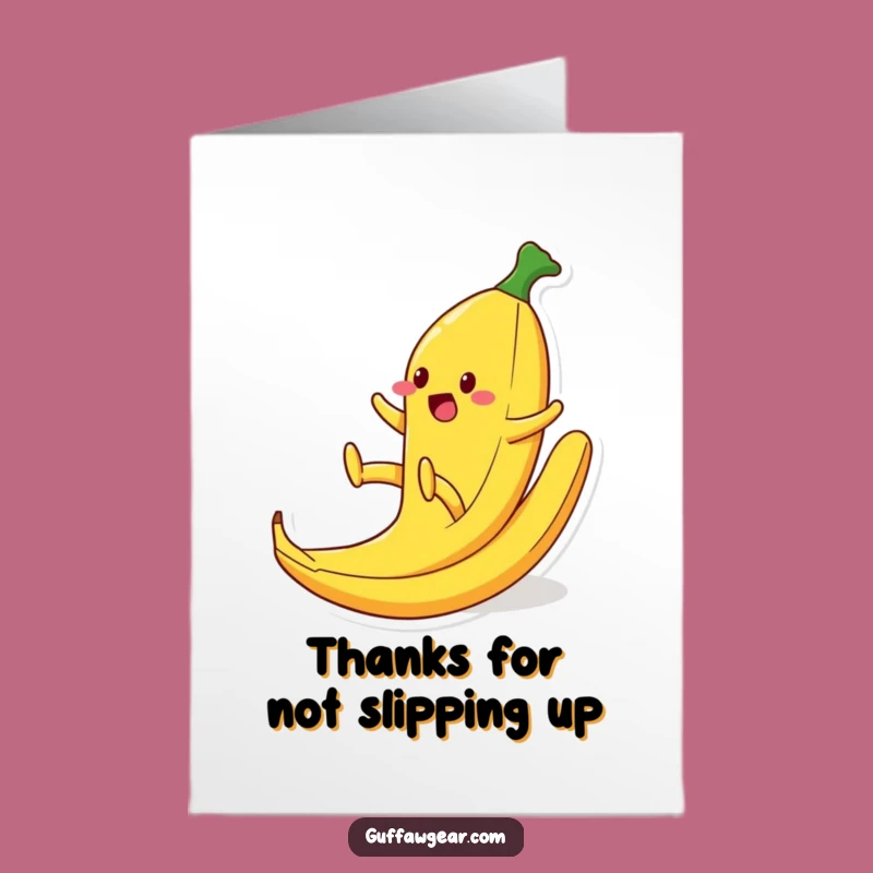 Funny Free Printable Thank You Card: Slipping Foodie, Instant Downloadable Gift of Gratitude