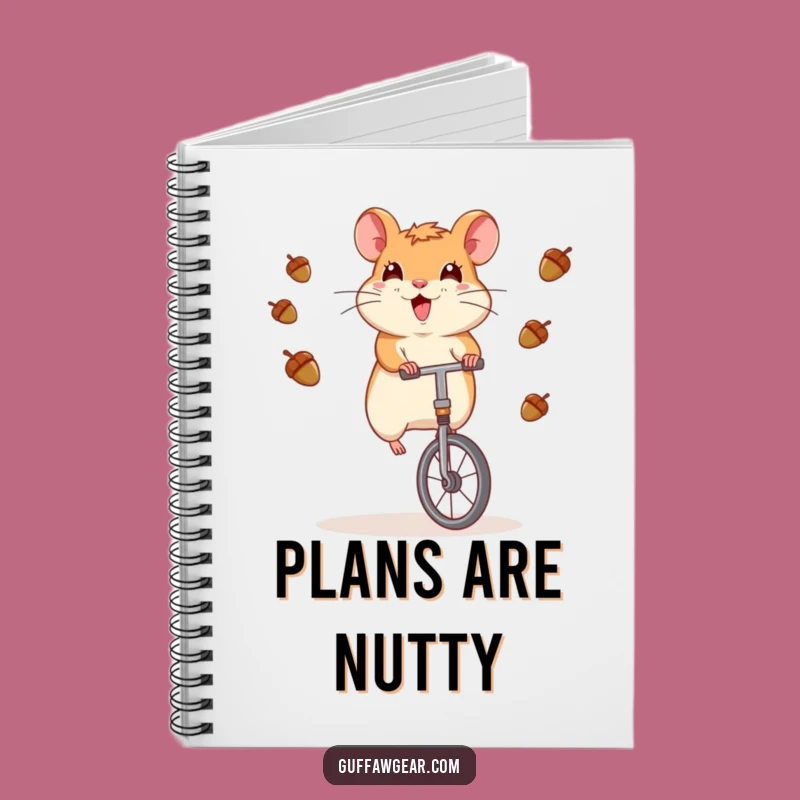 Funny Hamster Unicycle Juggling Notebook - Hilarious Journal for Hobbyists