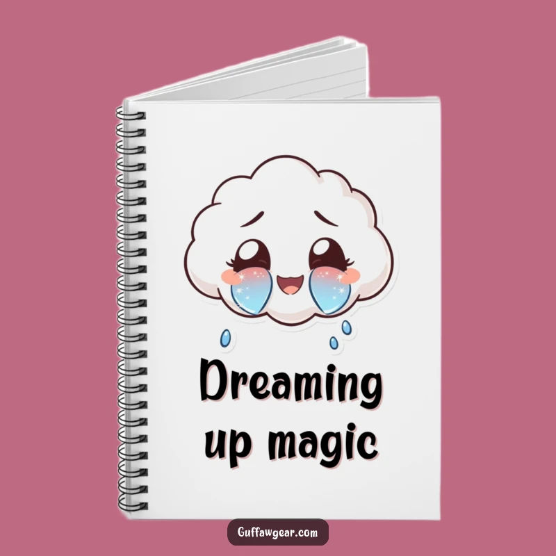 Funny Sparkly Tears Cloud Notebook: Jot Down Your Happiest Thoughts
