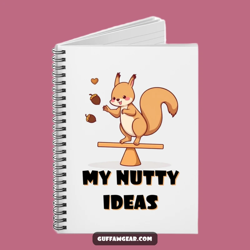 Funny Squirrel Acorn Notebook: Balancing Act Journal Gift for Writers