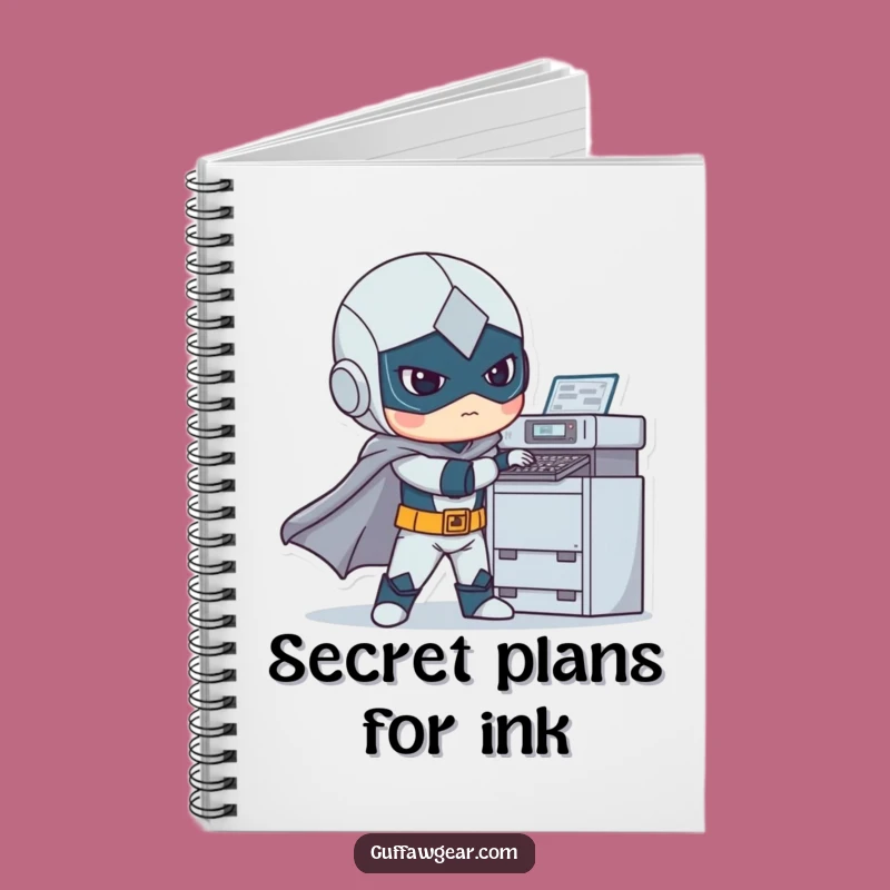 Funny Superhero Printer Fix Notebook: Hilarious Hero's Tech Journal