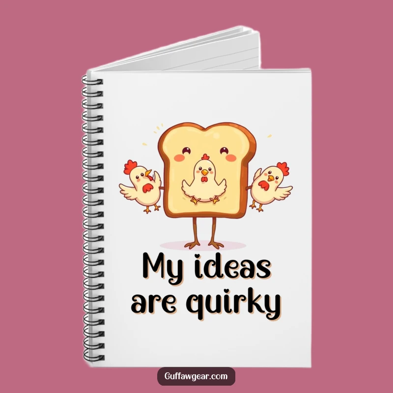 Funny Toast Juggling Notebook: Your Ideas, Juggled with Joy