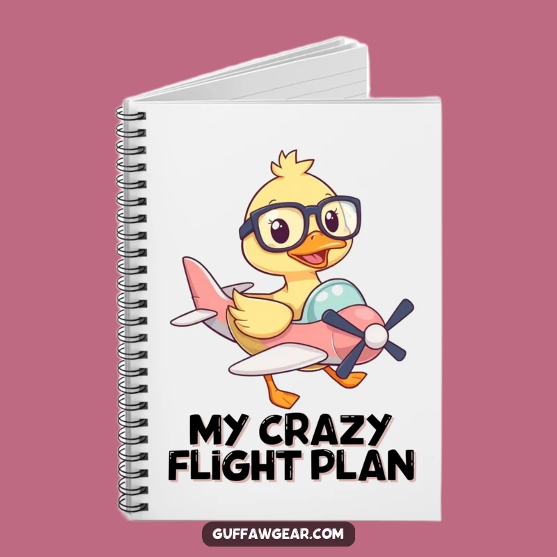 Funny Pilot Notebook: Duck's Flight School Journal Gift for Writers