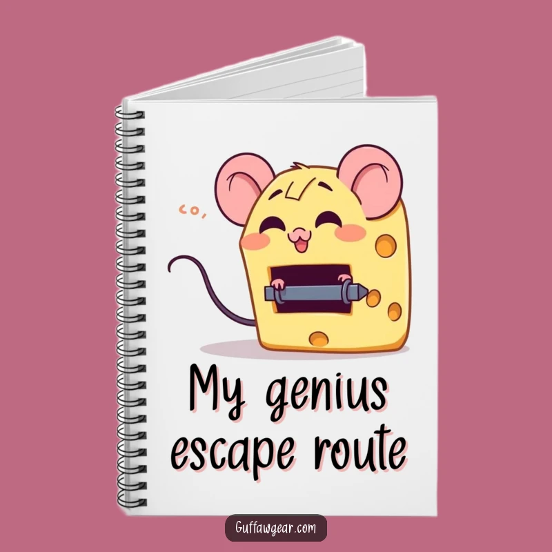 Funny Cheese Mouse Trap Notebook - Jot Down Ideas with Cheesy Wit!
