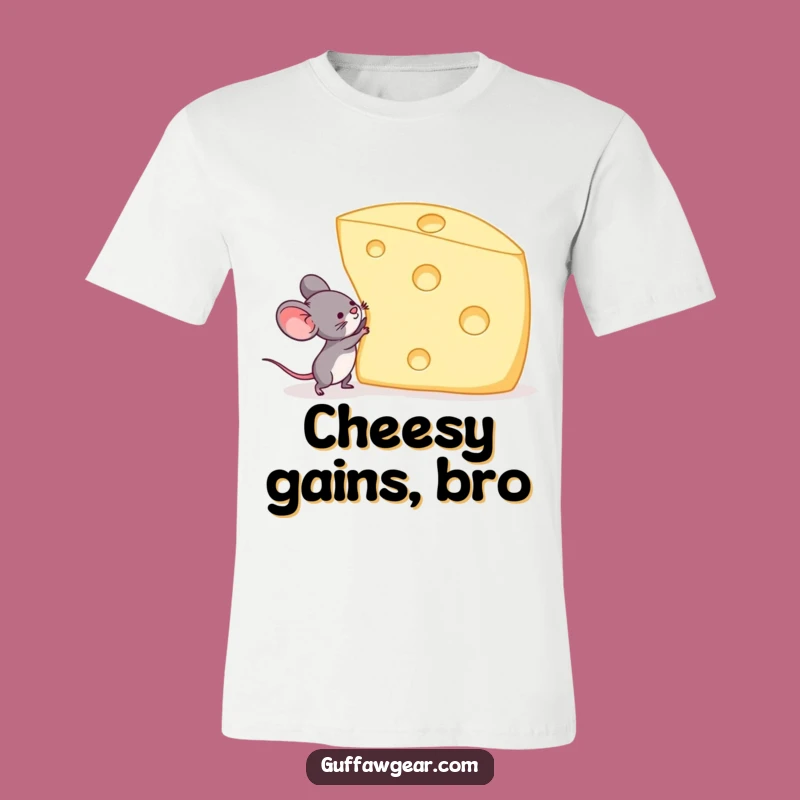 Funny Mouse Cheese Lift T-Shirt: Conquer Your Goals in Style