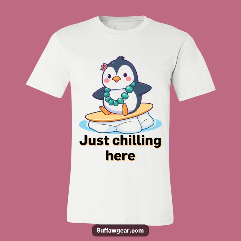 Funny Penguin Ice Surf Tee: Hilarious T-Shirt Gift for Wacky Vacationers