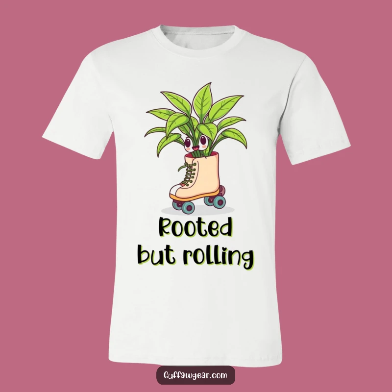 Funny Roller Skating Plant T-Shirt: Show Your Humorous Green Thumb!